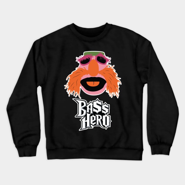 Bass Hero Muppet Crewneck Sweatshirt by joefixit2